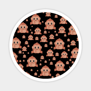 Speak No Evil Monkey Magnet